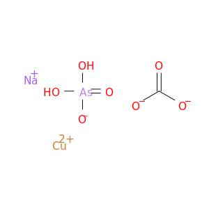 Copper sodium arsenate carbonate
