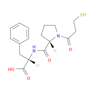 L-Phenylalanine, N-[1-(3-mercapto-1-oxopropyl)-L-prolyl]-