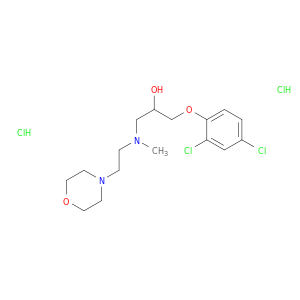 2-Propanol,1-(2,4-dichlorophenoxy)-3-[methyl[2-(4-morpholinyl)ethyl]amino]-, hydrochloride(1:2)