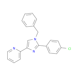 Pyridine, 2-[2-(4-chlorophenyl)-1-(phenylmethyl)-1H-imidazol-4-yl]-