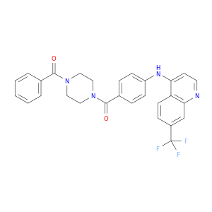 Piperazine,1-benzoyl-4-[4-[[7-(trifluoromethyl)-4-quinolinyl]amino]benzoyl]- (9CI)