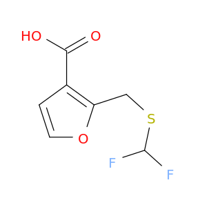 2-{[(Difluoromethyl)sulfanyl]methyl}furan-3-carboxylic Acid