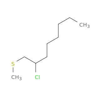 Octane, 2-chloro-1-(methylthio)-
