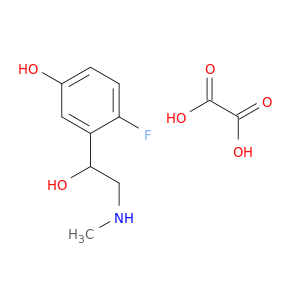 4-fluoro-3-(1-hydroxy-2-methylamino-ethyl)phenol; oxalic acid