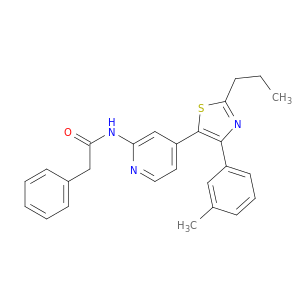 N-[4-[4-(3-METHYLPHENYL)-2-PROPYL-1,3-THIAZOL-5-YL]-2-PYRIDYL]PHENYLACETAMIDE
