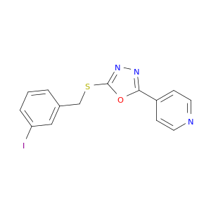 2-((3-碘苄基)硫基)-5-(吡啶-4-基)-1,3,4-恶二唑