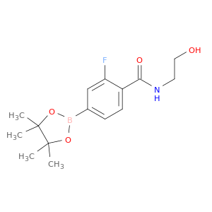 2-Fluoro-N-(2-hydroxyethyl)-4-(tetramethyl-1,3,2-dioxaborolan-2-yl)benzamide