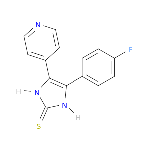 2H-Imidazole-2-thione, 4-(4-fluorophenyl)-1,3-dihydro-5-(4-pyridinyl)-