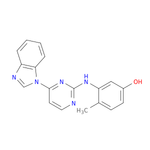 Phenol, 3-[[4-(1H-benzimidazol-1-yl)-2-pyrimidinyl]amino]-4-methyl-
