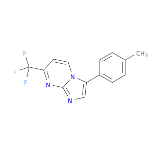 IMIDAZO[1,2-A]PYRIMIDINE, 3-(4-METHYLPHENYL)-7-(TRIFLUOROMETHYL)-