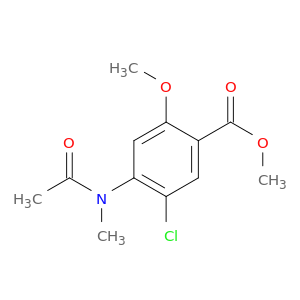 4-(乙酰基甲基氨基)-5-氯-2-甲氧基苯甲酸甲酯