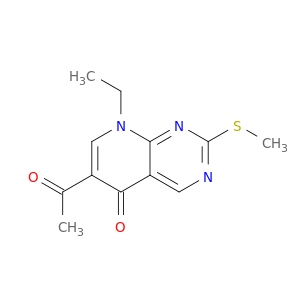 Pyrido[2,3-d]pyrimidin-5(8H)-one, 6-acetyl-8-ethyl-2-(methylthio)-