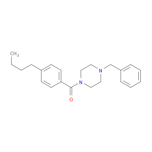 Piperazine, 1-(4-butylbenzoyl)-4-(phenylmethyl)-