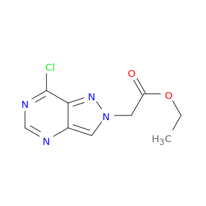 2H-Pyrazolo[4,3-d]pyrimidine-2-acetic acid, 7-chloro-, ethyl ester
