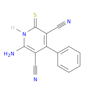 3,5-Pyridinedicarbonitrile, 6-amino-1,2-dihydro-4-phenyl-2-thioxo-