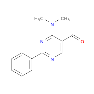 5-Pyrimidinecarboxaldehyde, 4-(dimethylamino)-2-phenyl-