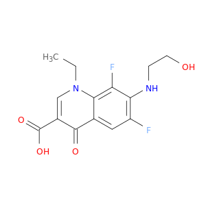3-Quinolinecarboxylicacid, 1-ethyl-6,8-difluoro-1,4-dihydro-7-[(2-hydroxyethyl)amino]-4-oxo-