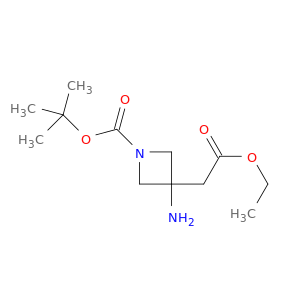 叔-丁基 3-氨基-3-(2-乙氧基-2-氧亚基乙基)吖丁啶-1-甲酸基酯