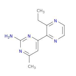 4-(3-乙基-2-吡嗪基)-6-甲基-2-嘧啶胺