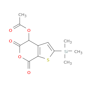5H-Thieno[2,3-c]pyran-5,7(4H)-dione, 4-(acetyloxy)-2-(trimethylsilyl)-