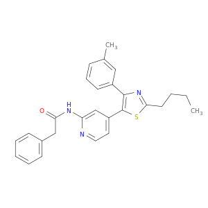 N-[4-[2-BUTYL-4-(3-METHYLPHENYL)-1,3-THIAZOL-5-YL]-2-PYRIDYL]PHENYLACETAMIDE