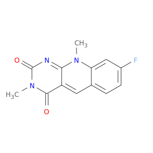 Pyrimido[4,5-b]quinoline-2,4(3H,10H)-dione, 8-fluoro-3,10-dimethyl-