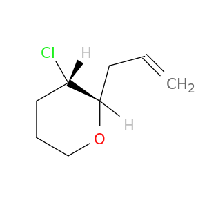 2H-Pyran, 3-chlorotetrahydro-2-(2-propenyl)-, cis-