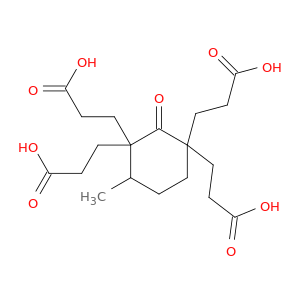 1,1,3,3-Cyclohexanetetrapropanoic acid, 4-methyl-2-oxo-