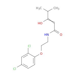 2-Pentenamide, N-[2-(2,4-dichlorophenoxy)ethyl]-3-hydroxy-4-methyl-