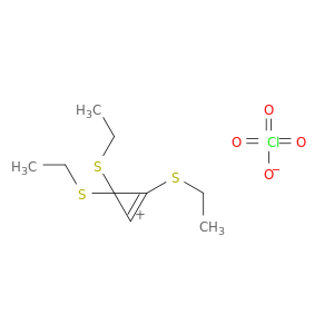 Cyclopropenylium, tris(ethylthio)-, perchlorate