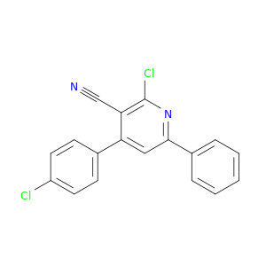 3-Pyridinecarbonitrile, 2-chloro-4-(4-chlorophenyl)-6-phenyl-