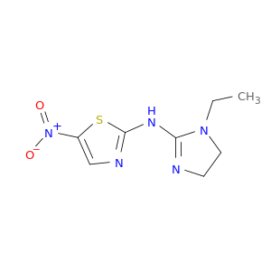 2-Thiazolamine,N-(1-ethyl-4,5-dihydro-1H-imidazol-2-yl)-5-nitro-