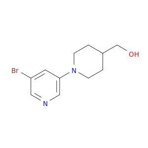 (1-(5-Bromopyridin-3-yl)piperidin-4-yl)methanol