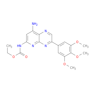 Carbamic acid,[8-amino-3-(3,4,5-trimethoxyphenyl)pyrido[2,3-b]pyrazin-6-yl]-, ethyl ester(9CI)