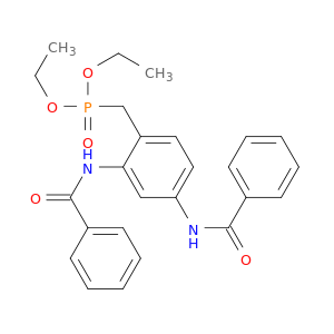 Phosphonic acid, [[2,4-bis(benzoylamino)phenyl]methyl]-, diethyl ester