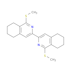 3,3'-Biisoquinoline, 5,5',6,6',7,7',8,8'-octahydro-1,1'-bis(methylthio)-