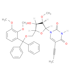 Uridine,5'-O-[bis(4-methoxyphenyl)phenylmethyl]-2'-O-methyl-5-(1-propynyl)-