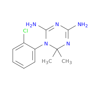1,3,5-TRIAZINE-2,4-DIAMINE, 1-(2-CHLOROPHENYL)-1,6-DIHYDRO-6,6-DIMETHYL-
