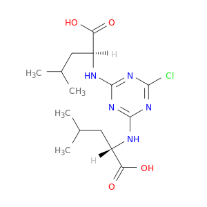 L-Leucine, N,N'-(6-chloro-1,3,5-triazine-2,4-diyl)bis-