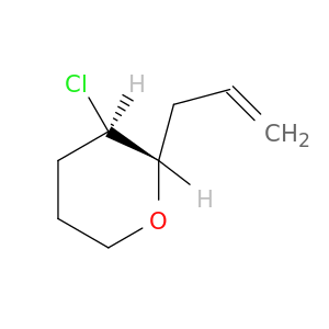 2H-Pyran, 3-chlorotetrahydro-2-(2-propenyl)-, trans-