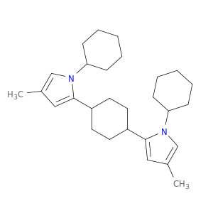 1H-Pyrrole, 2,2'-(1,4-cyclohexanediyl)bis[1-cyclohexyl-4-methyl-