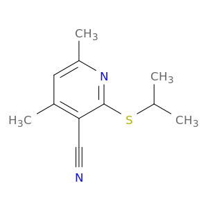 2-(ISOPROPYLSULFANYL)-4,6-DIMETHYLNICOTINONITRILE