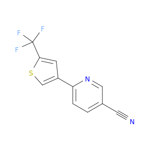 3-Pyridinecarbonitrile, 6-[5-(trifluoromethyl)-3-thienyl]-