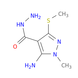 5-氨基-3-甲硫基-1-甲基-4-吡唑甲酰肼