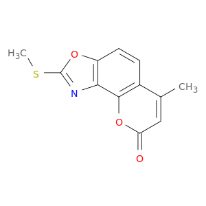 8H-Pyrano[2,3-e]benzoxazol-8-one, 6-methyl-2-(methylthio)-
