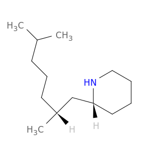 Piperidine, 2-[(2R)-2,6-dimethylheptyl]-, (2R)-