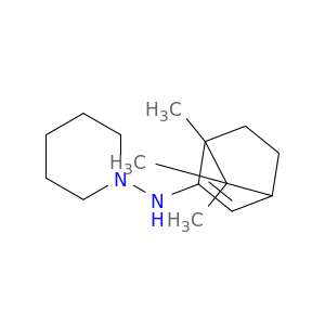1-Piperidinamine, N-(1,7,7-trimethylbicyclo[2.2.1]hept-2-en-2-yl)-