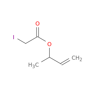 Acetic acid, iodo-, 1-methyl-2-propenyl ester