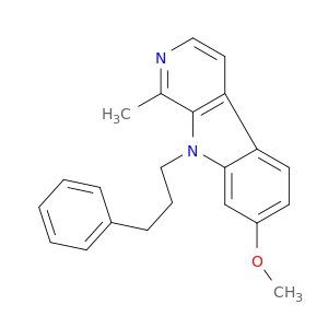 9H-Pyrido[3,4-b]indole, 7-methoxy-1-methyl-9-(3-phenylpropyl)-