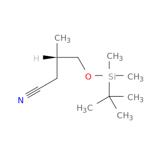 Butanenitrile, 4-[[(1,1-dimethylethyl)dimethylsilyl]oxy]-3-methyl-, (3S)-